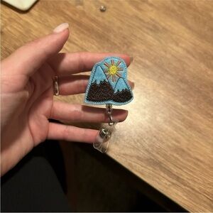 Felt Mountain Nursing Badge Reel